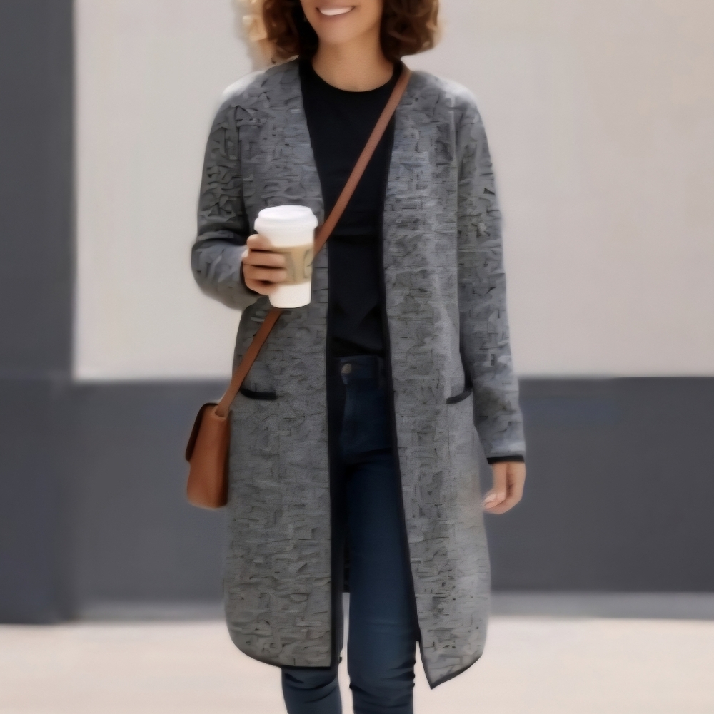 Elegant TAHARI Arthur Levine Open Front Jacket Classic Courture Timeless Tweed 